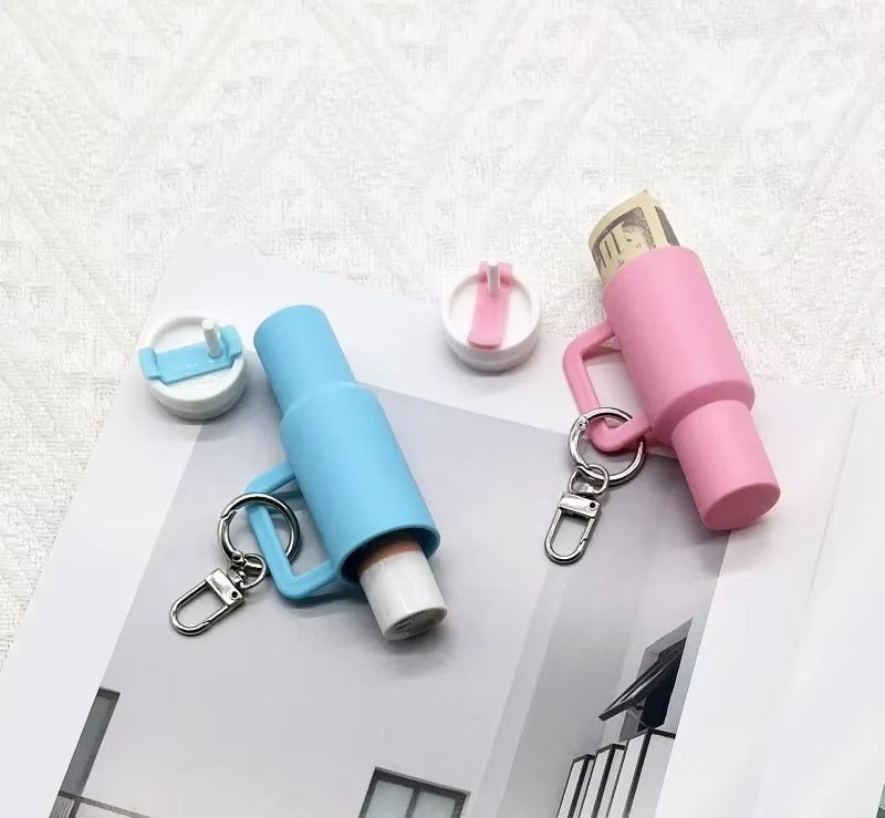 Colorful Mini Stanley Tumbler Key chain – Cute Miniature Tumbler Charm for Handbags, Backpacks & Car Keys – Portable Stanley Cup Key chain Accessory -Random color | Key Chain | Stanley Key