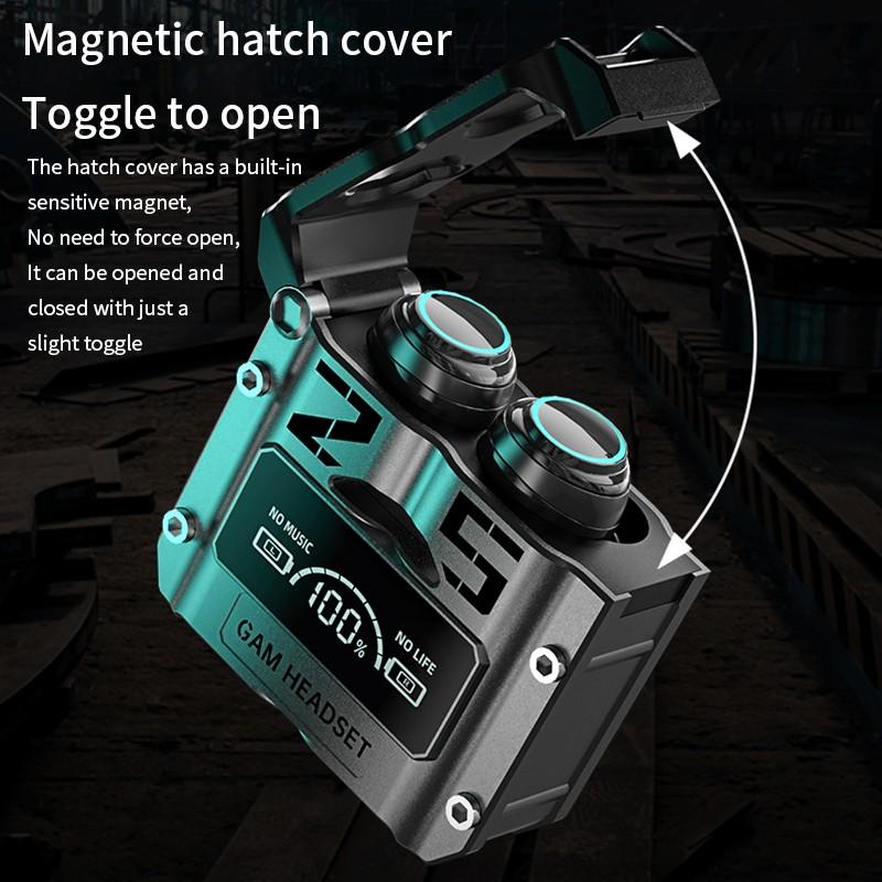 M25 Bluetooth 5.3 Wireless M25 Bluetooth– HiFi Sound, LED Battery Display, 40 Hours Backup, Noise Cancelling, Touch Control, Waterproof